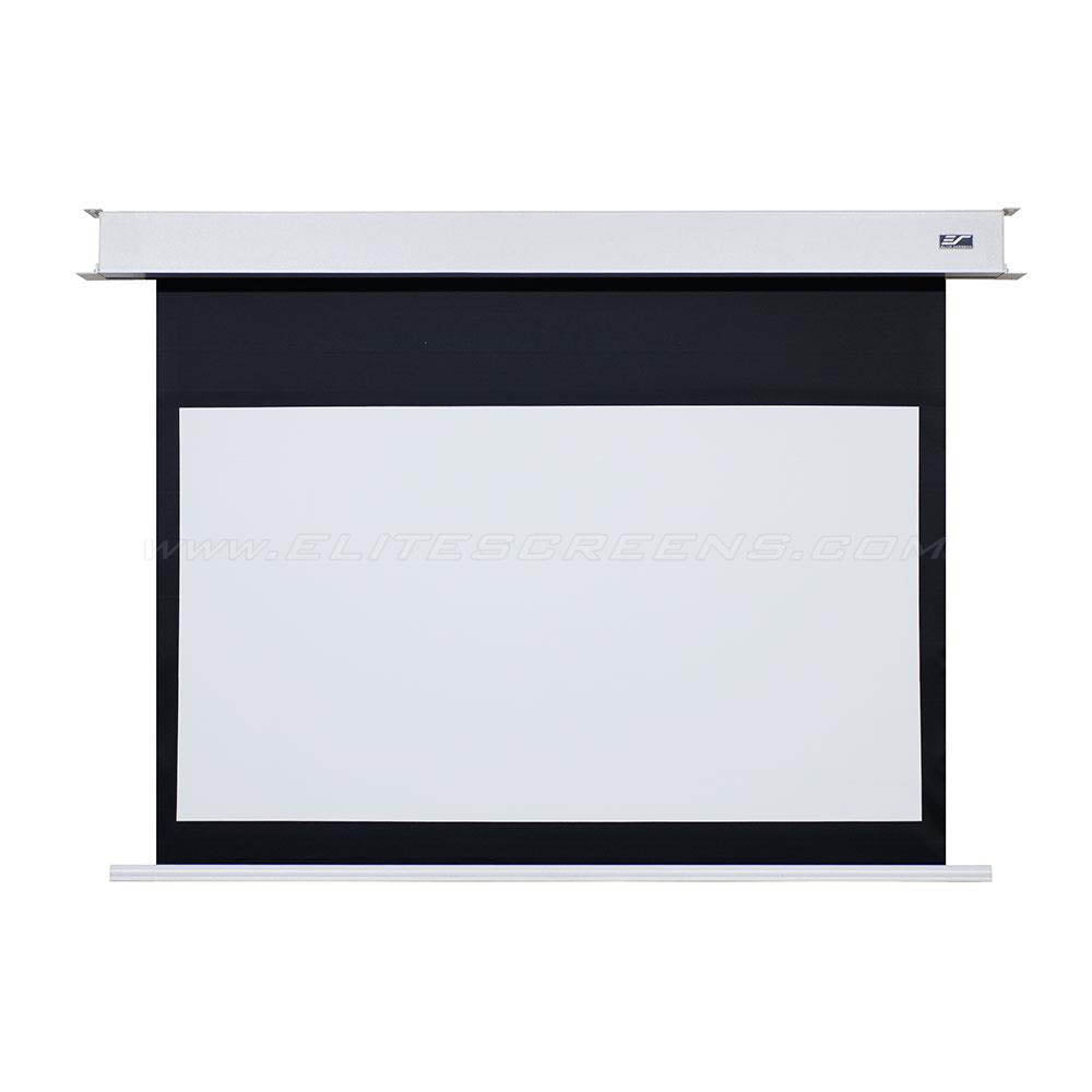 Elite Screens Evanesce B 92" Diag. 16:9, Recessed In-Ceiling Electric Motorized Projector Screen with Installation Kit, 8k/4K Ultra HD Ready Matte White Fiberglass Reinforced Projection Surface