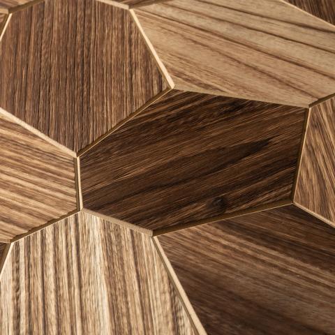 EmotionWalls Hexagon Abachi Yakisugi Brushed