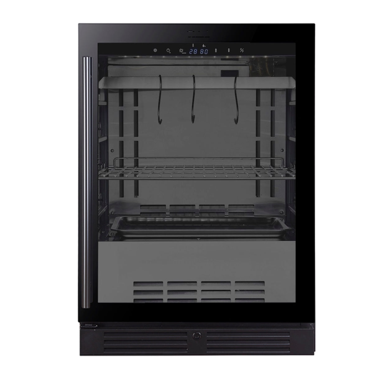 KingsBottle 24 Inch Glass Door Under Counter Steak Ager Fridge