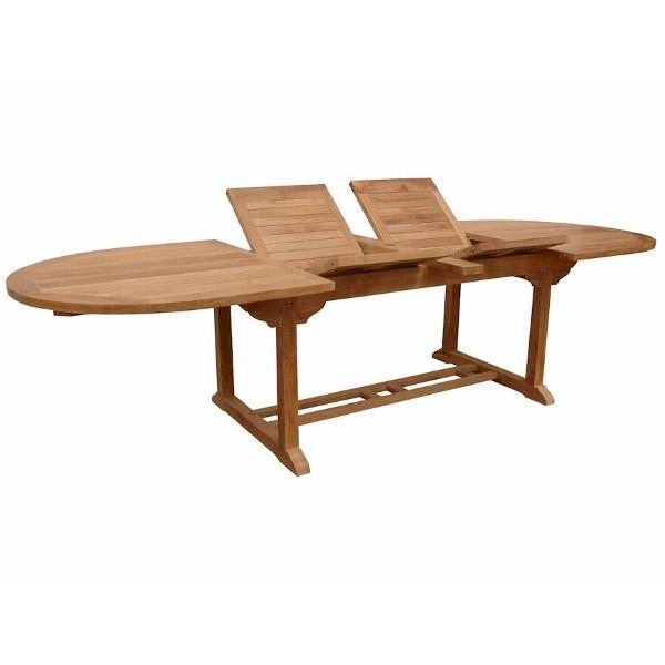 Anderson Teak Bahama 117" Oval Extension Table w/ Double Extensions