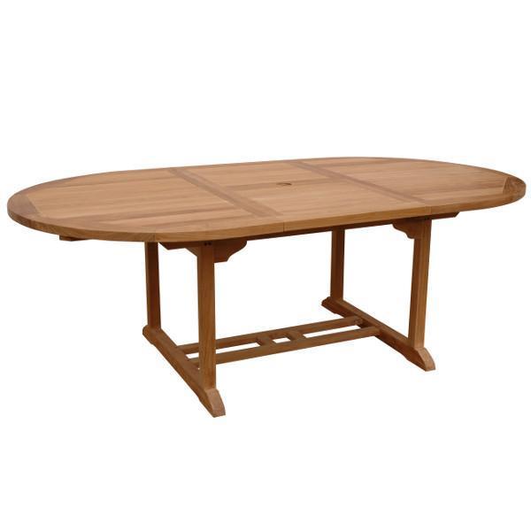 Anderson Teak Bahama 87" Oval Extension Table Extra Thick Wood