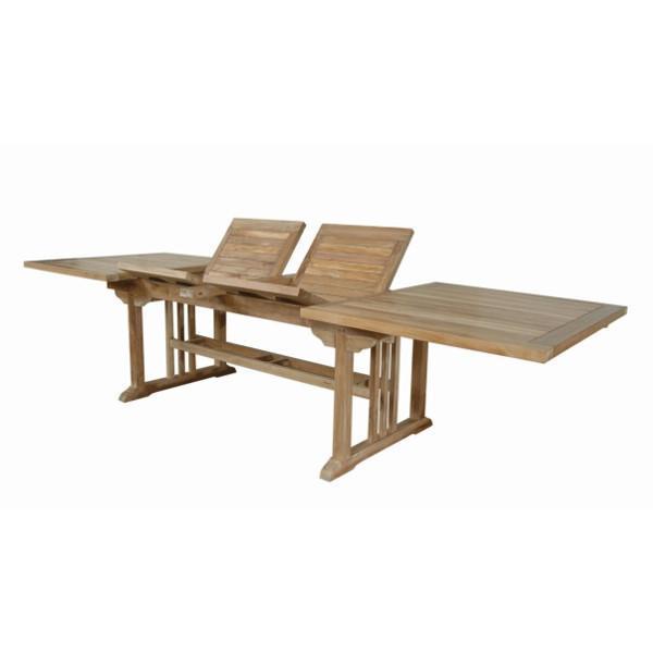 Anderson Teak Sahara 126" Rectangular Double Ext. Table