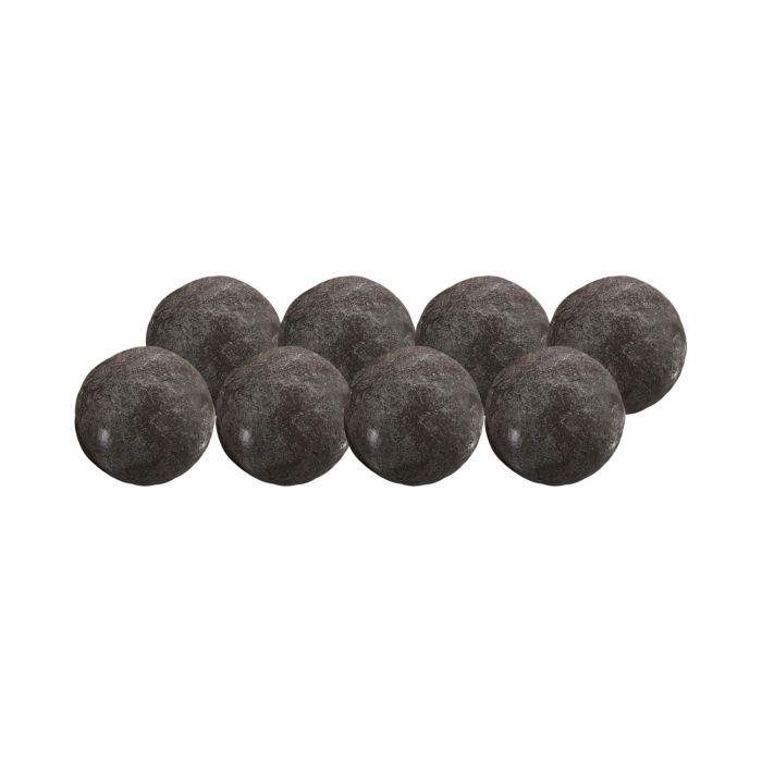 Grand Canyon Gas Logs 4β Fireplace 8-Piece Black Fiber Cannonballs