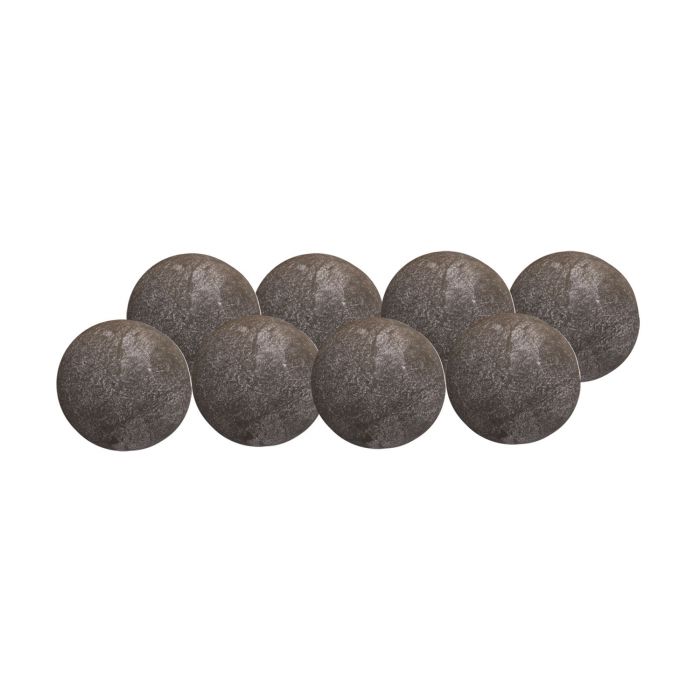 Grand Canyon Gas Logs 4β Fireplace 8-Piece Dark Grey Fiber Cannonballs