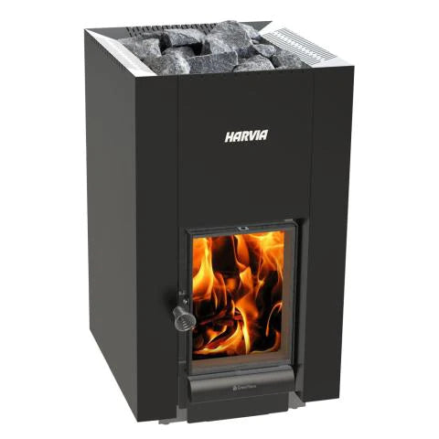 Harvia GreenFlame Series, 15.7kW, Wood Sauna Stove