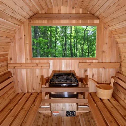Harvia KIP Series 4.5kW Stainless Steel Sauna Heater at 240V 1PH with Built-In Time and Temperature Controls