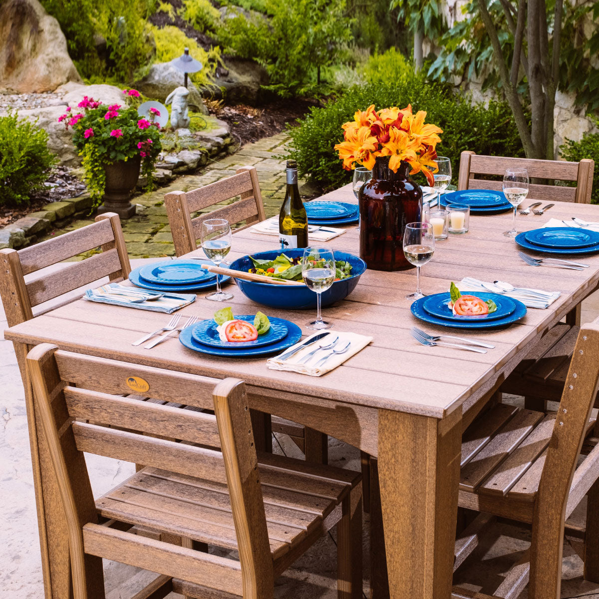 LuxCraft Island Dining Table (44" x 72" Rectangular)
