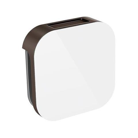 Mr. Steam Aroma Glass 3 in. W. Steamhead with AromaTherapy Reservoir in White Brushed Nickel