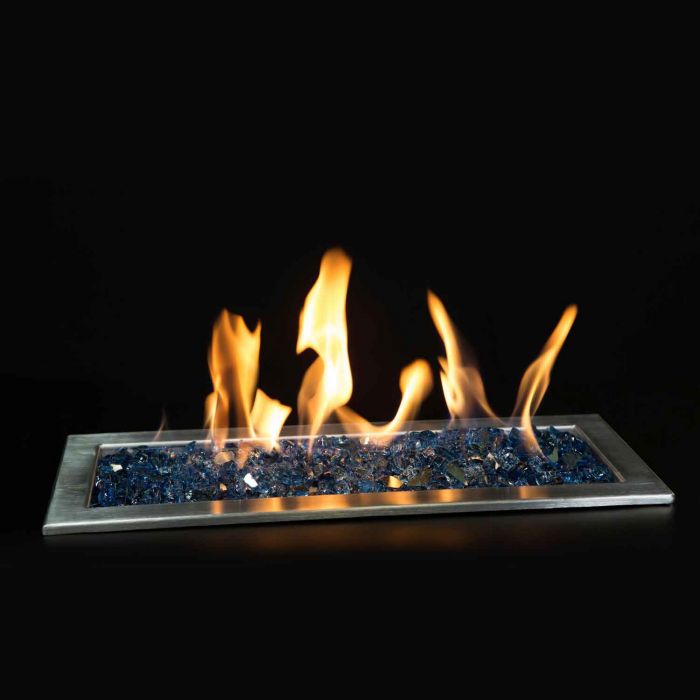 Grand Canyon Gas Logs 1/2" Poseidon Blue Reflective Fireplace Glass