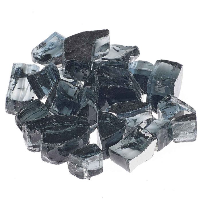 Grand Canyon Gas Logs 1/2" Vesper Black Reflective Fireplace Glass