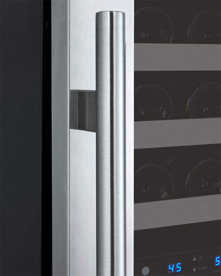 Allavino 24" Wide FlexCount II Tru-Vino 121 Bottle Dual Zone Stainless Steel Right Hinge Wine Refrigerator