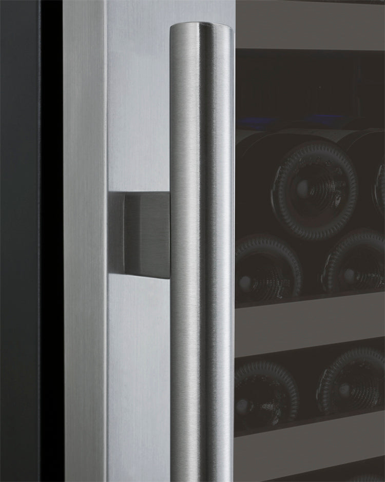 Allavino 24" Wide FlexCount II Tru-Vino 177 Bottle Single Zone Stainless Steel Right Hinge Wine Refrigerator