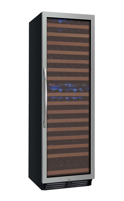 Allavino 24" Wide FlexCount Classic II Tru-Vino 172 Bottle Dual Zone Stainless Steel Right Hinge Wine Refrigerator