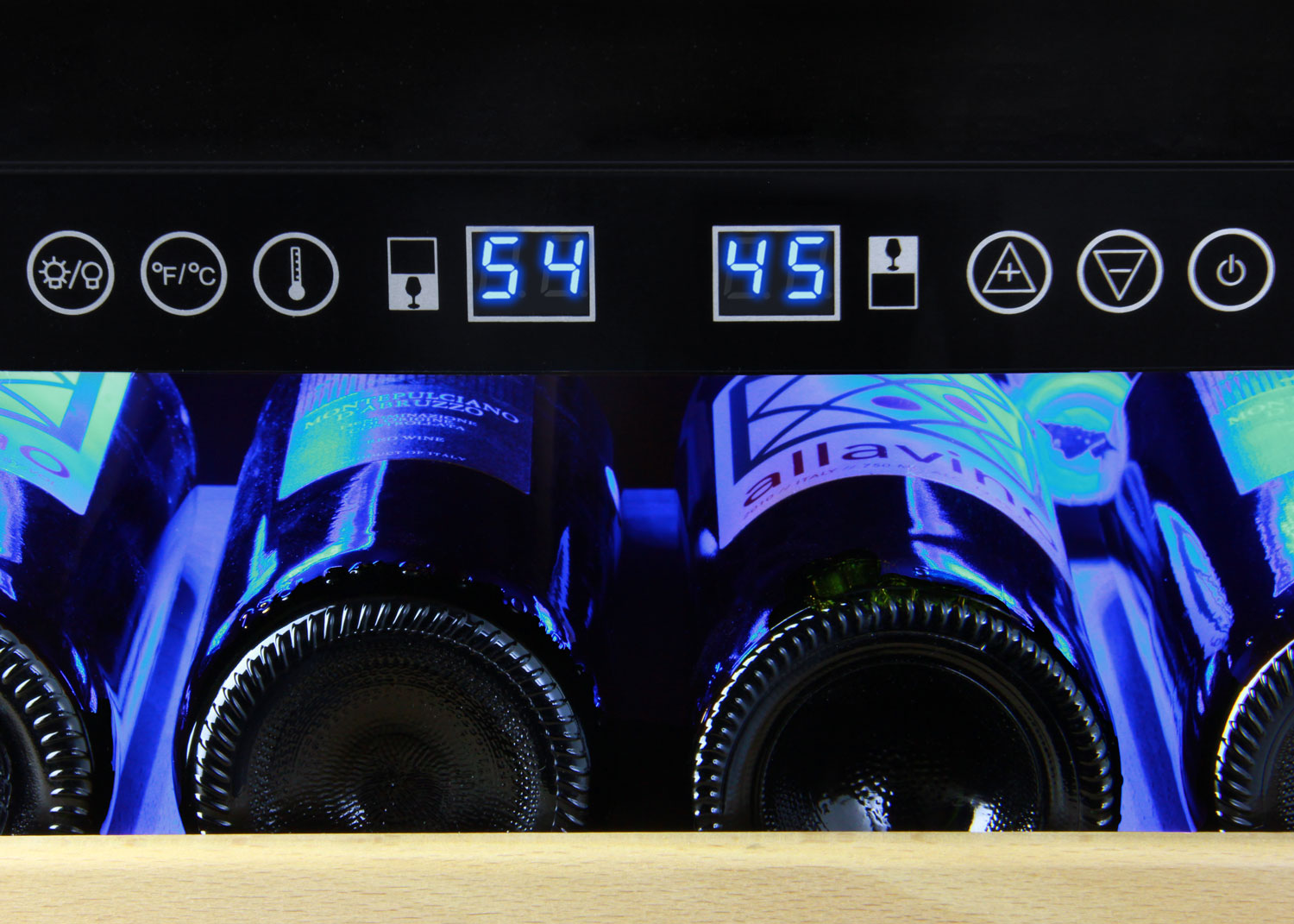 Allavino 48" Wide FlexCount Classic II Tru-Vino 346 Bottle Three Zone Stainless Steel Side-by-Side Wine Refrigerator