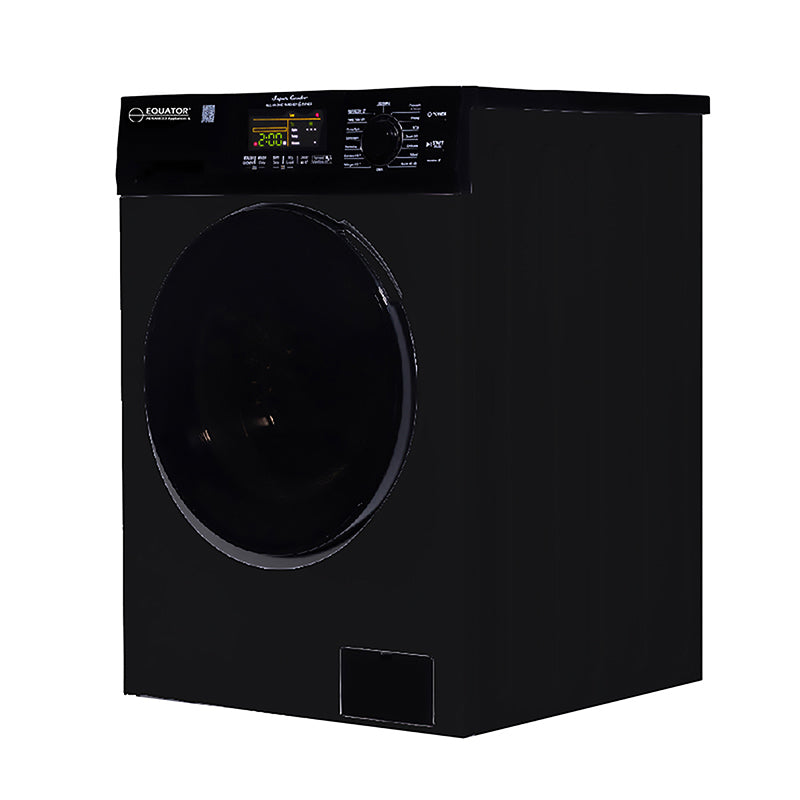Equator Advanced Appliances 1.62 cu.ft./15 lbs All in One Combo Washer Dryer with Pet Cycle in Black