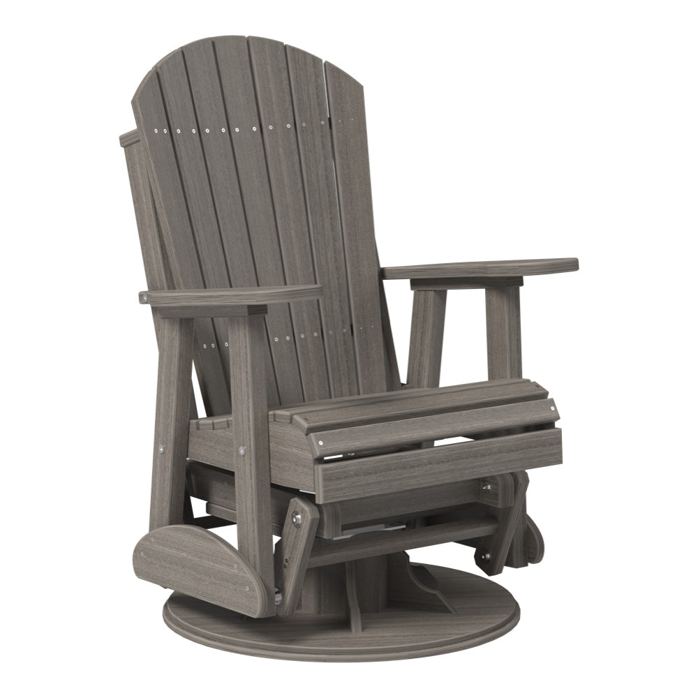 LuxCraft 2' Adirondack Swivel Glider Chair