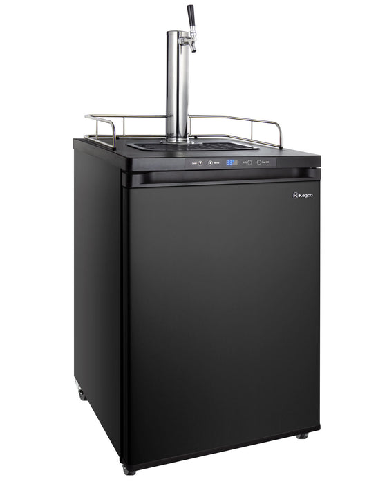 Kegco 24" Wide Single Tap Black Digital Kegerator