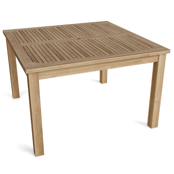 Anderson Teak 47" Windsor Square Small Slat Dining Table