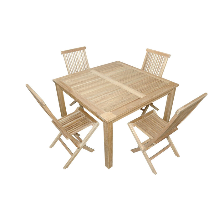 Anderson Teak Windsor Classic Chair 7-Pieces Folding Dining Set