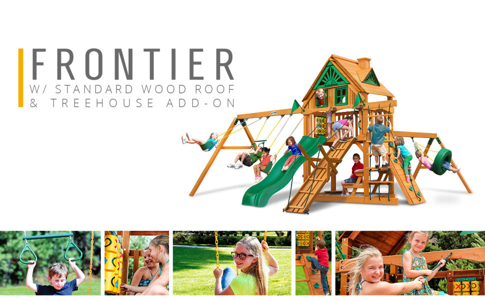 Gorilla Playsets Frontier Treehouse  w/ Amber Posts