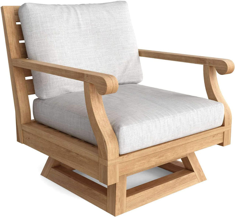 Anderson Teak Riviera Swivel Armchair + Cushion