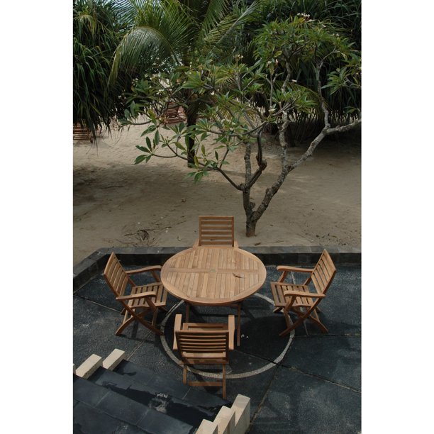 Anderson Teak Andrew Bahama 5-Pieces Folding Dining Set