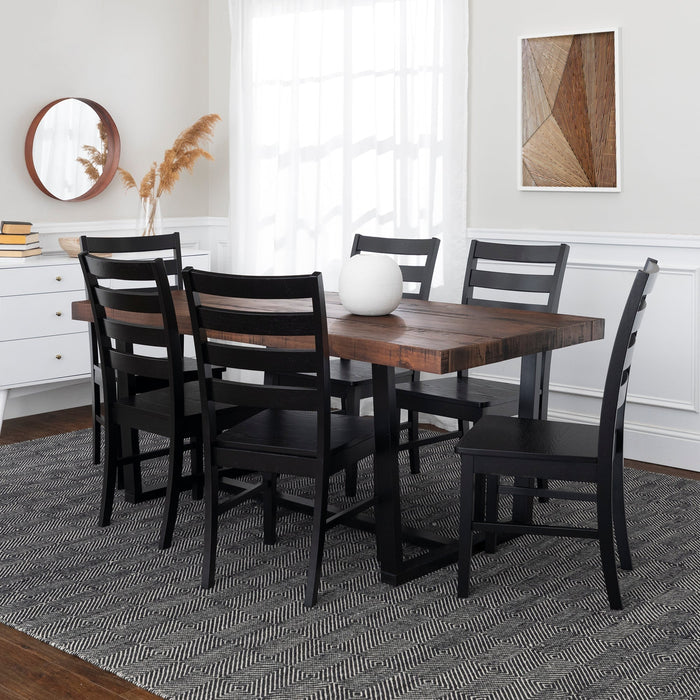 Walker Edison Durango Farmhouse Dining Set