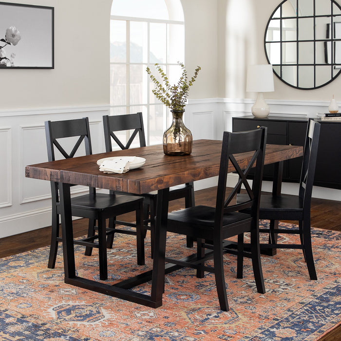 Walker Edison Durango Farmhouse Dining Set