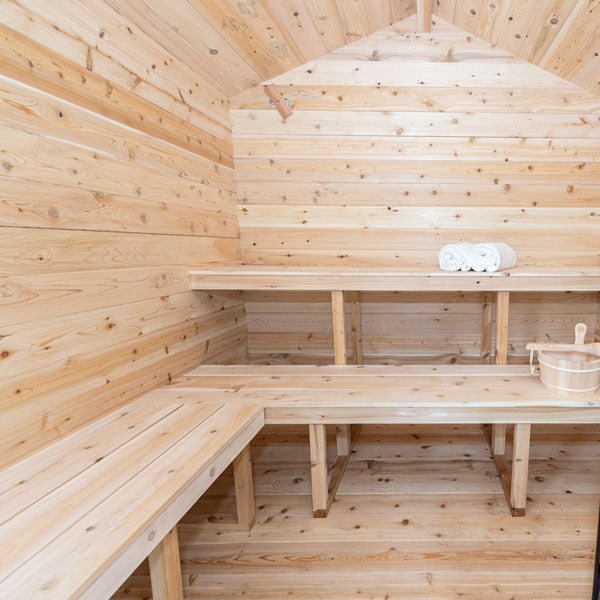 Canadian Timber Georgian Cabin Sauna with Porch