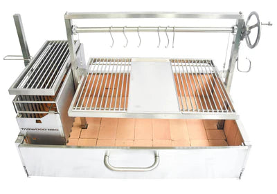 Tagwood BBQ XL Built-In Santa Maria Argentine Wood Fire & Charcoal Gaucho Grill OPEN FIRE COOKING