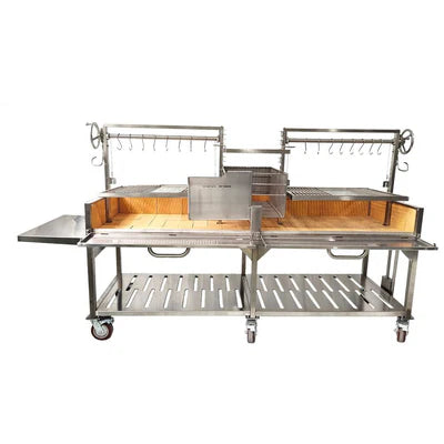 Tagwood BBQ Double Argentine Santa Maria Wood Fire & Charcoal Gaucho Grill