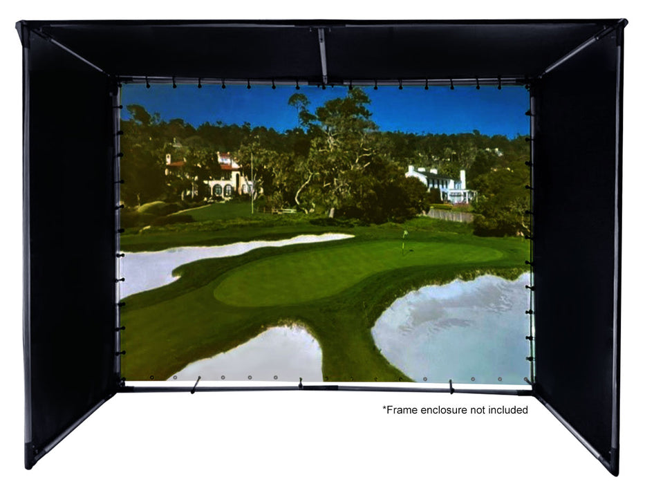 Elite Screens GolfSim DIY, 10'x10' Impact Projector Screen for Golf/Multi-Sport Simulation Screen with Metal Grommets. Folded Packing