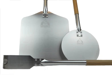 Chicago Brick Oven Stainless Steel Ash Hook with Wooden Handle (Length 50")