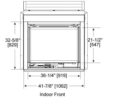 MAJESTIC TWILIGHT-MD-IFT - Twilight Modern 36" Indoor/Outdoor See-Through Gas Fireplace contemporary with Intellifire (NG) - HHTTWILIGHT-MD-IFT