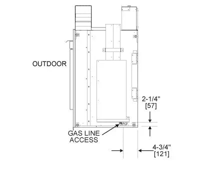 MAJESTIC TWILIGHT-MD-IFT - Twilight Modern 36" Indoor/Outdoor See-Through Gas Fireplace contemporary with Intellifire (NG) - HHTTWILIGHT-MD-IFT