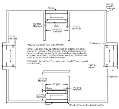 MAJESTIC TWILIGHT-MD-IFT - Twilight Modern 36" Indoor/Outdoor See-Through Gas Fireplace contemporary with Intellifire (NG) - HHTTWILIGHT-MD-IFT