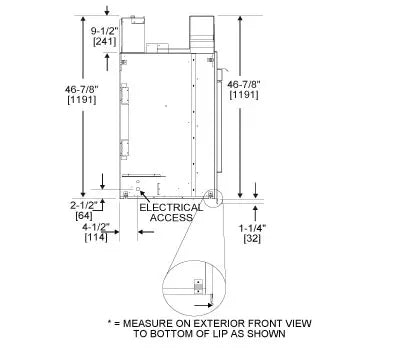 MAJESTIC TWILIGHT-MD-IFT - Twilight Modern 36" Indoor/Outdoor See-Through Gas Fireplace contemporary with Intellifire (NG) - HHTTWILIGHT-MD-IFT