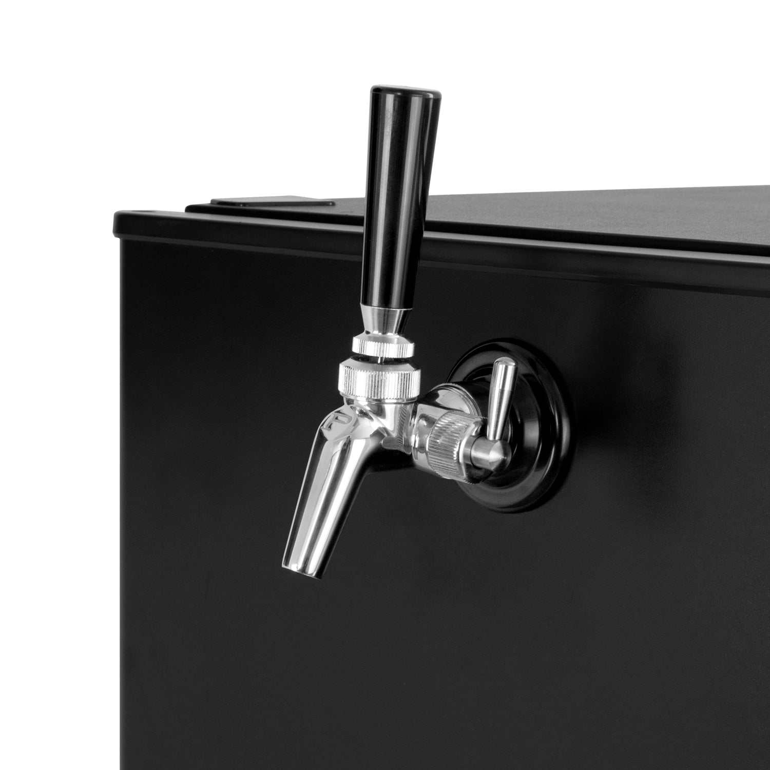 Kegco 17" Wide Carbonated Water Single Tap Black Commercial/Residential Mini Kegerator