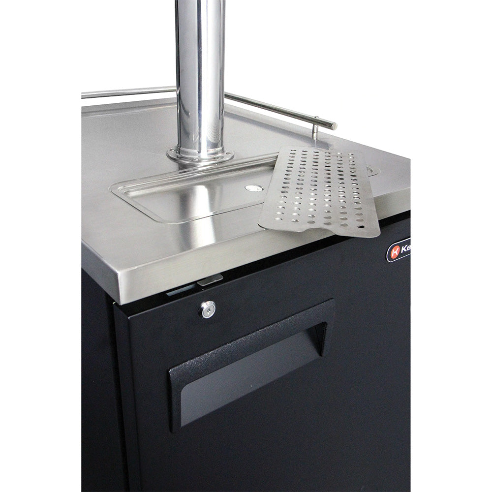 Kegco 24" Wide Cold Brew Coffee Four Tap Black Commercial Kegerator