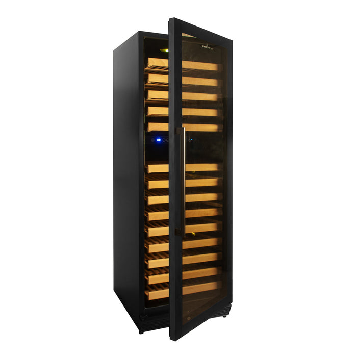 KingsBottle 164 Bottle Large Wine Refrigerator With Glass Door