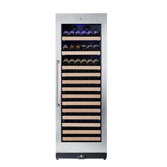 KingsBottle 166 Bottle Large Wine Cooler Refrigerator Drinks Cabinet