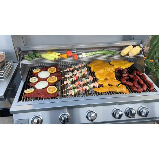 Kokomo Grills 40" 5 Burner Built in BBQ Gas Grill with Infrared Back Burner