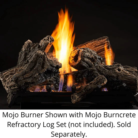 Monessen 27" Mojo vent free burner with IPI, remote control hi/lo, 38,000 BTU, Natural Gas