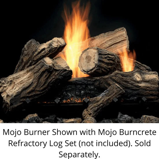 Monessen 27" Mojo vent free burner with IPI, remote control hi/lo, 38,000 BTU, Natural Gas