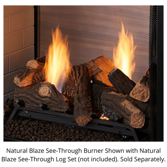 Monessen 27" Millivolt Natural Blaze See-Through Burner Propane, 39,000 BTU