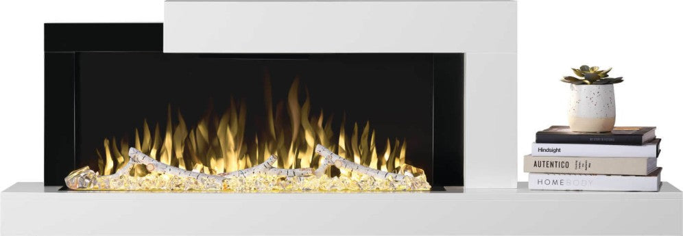 Napoleon Stylus Cara 32 Wall Mount Shelf Style Electric White Fireplace - NEFP32-5019W