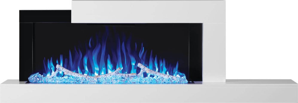 Napoleon Stylus Cara 32 Wall Mount Shelf Style Electric White Fireplace - NEFP32-5019W