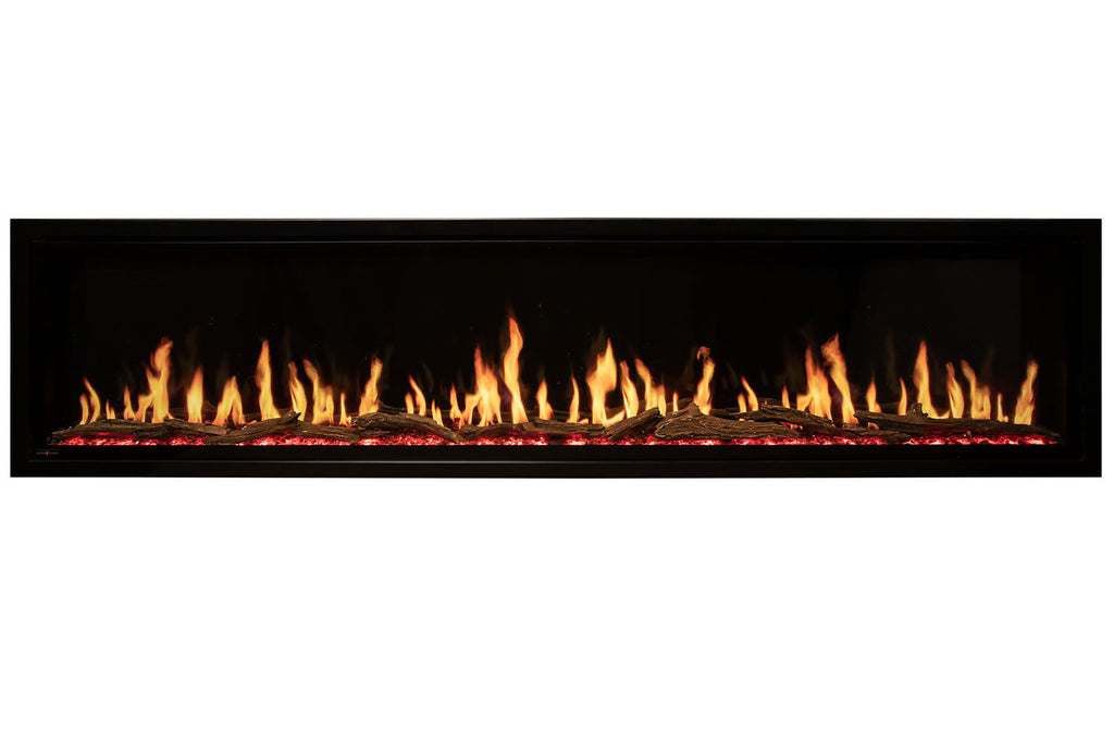 Modern Flames Orion Slim 76" Heliovision Virtual Recessed / Wall Mount Electric Fireplace