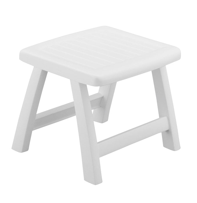 Kettler Roma Ottoman / Side Table, White