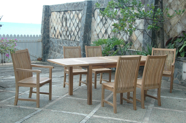 Anderson Teak Bahama Chicago 7-Pieces Dining Set Chair B